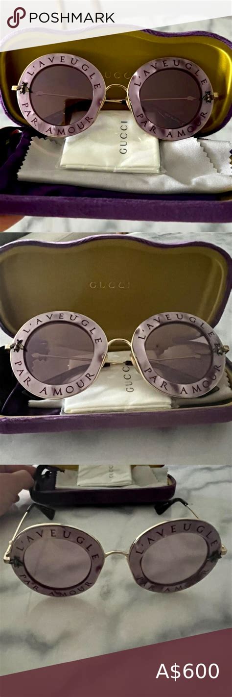 gucci sunglasses l amour|love is blind Gucci quote.